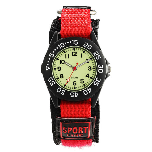 Nylon Strap Watch with Glow in the Dark Numbers