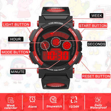 Glowing Red Boys Digital Watch