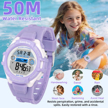 Girls Lavender Sporty Digital Watch