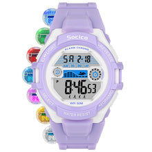 Girls Lavender Sporty Digital Watch