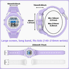 Girls Lavender Sporty Digital Watch