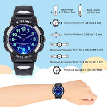 Sporty Analogue Light Up Watch