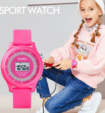 Circle Face Girls Watch With Lights