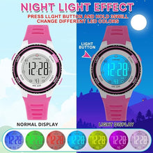 Circle Face Girls Digital Watch
