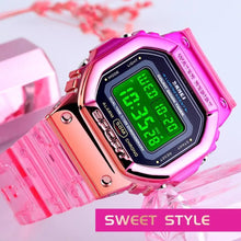 Bright Multi Coloured Girls Digital Watch