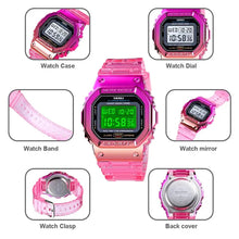 Bright Multi Coloured Girls Digital Watch