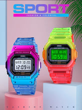 Bright Multi Coloured Girls Digital Watch