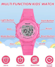 Rosa Pink Girls Digital Watch