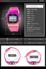 Bright Multi Coloured Girls Digital Watch