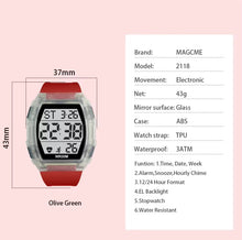 Boys and Girls Transparent Case Digital Watch