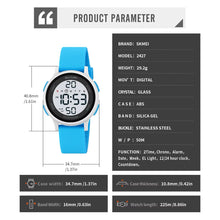 Circle Face Digital Watch