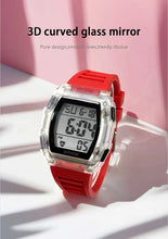 Boys and Girls Transparent Case Digital Watch