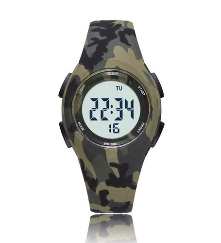 Comfortable Silicone Camo Watch