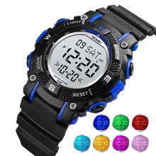 Dual Time with Snooze Alarm - Multi-coloured Lights