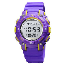 Dual Time with Snooze Alarm Watch - Purple