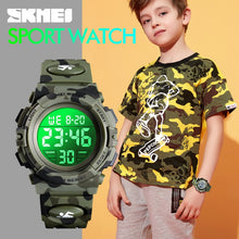 Large Face Digital Watch Camo Style