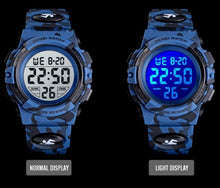 Large Face Digital Watch Camo Style