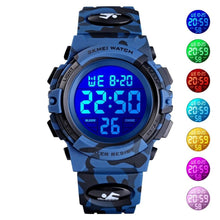 Large Face Digital Watch Camo Style