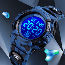 Boys Blue Camo Style Watch - Front