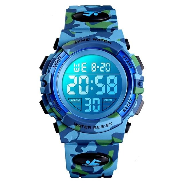 Large Face Digital Watch Camo Style Kids Watches NZ