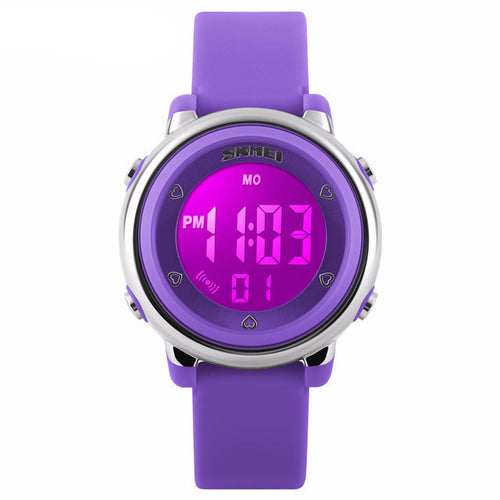 Bright Coloured Girls Digital Watch - Purple - from Kids Watches NZ